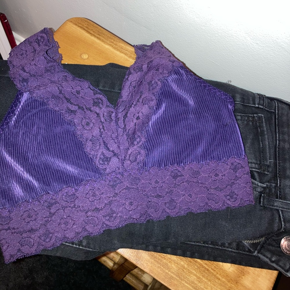 Purple bralette
